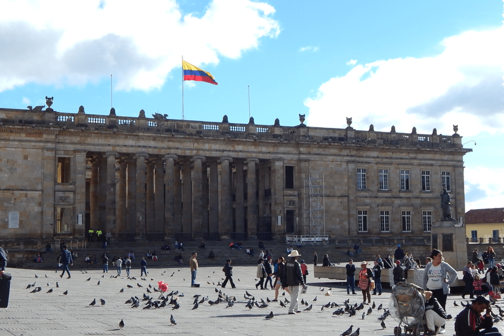 Kongressgebäude auf der Plaza Bolívar in Bogotá