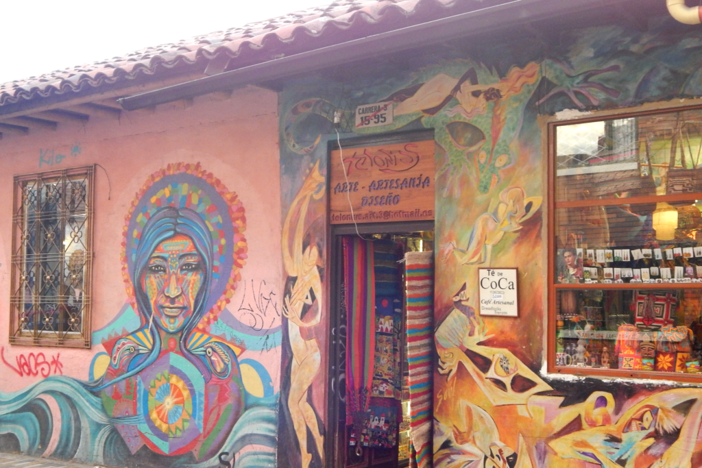 Grafitti in Bogota Kolumbien