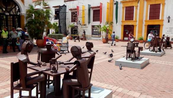 Künstlerische Altstadt in Cartagena