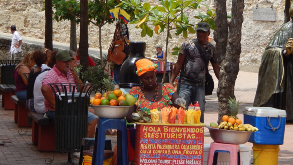 Obstverkäuferin in Cartagena