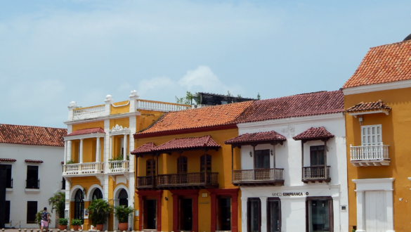 Bunte Altstadt in Cartagena