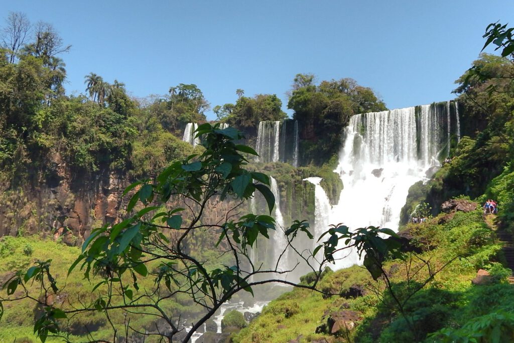 Ausblick auf die Wasserfälle von Iguazú