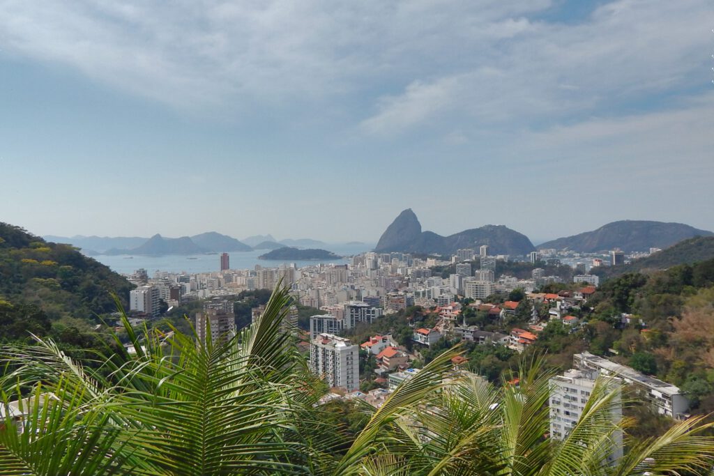 Ausblick aus Favela in Rio de Janeiro