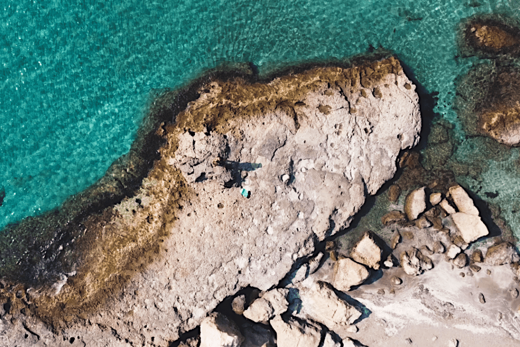 Insel Milos von oben