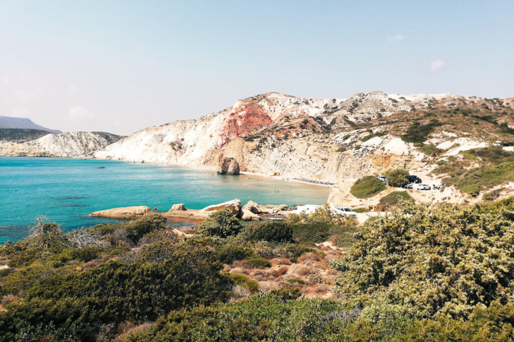 Fyriplaka Beach auf der Insel Milos
