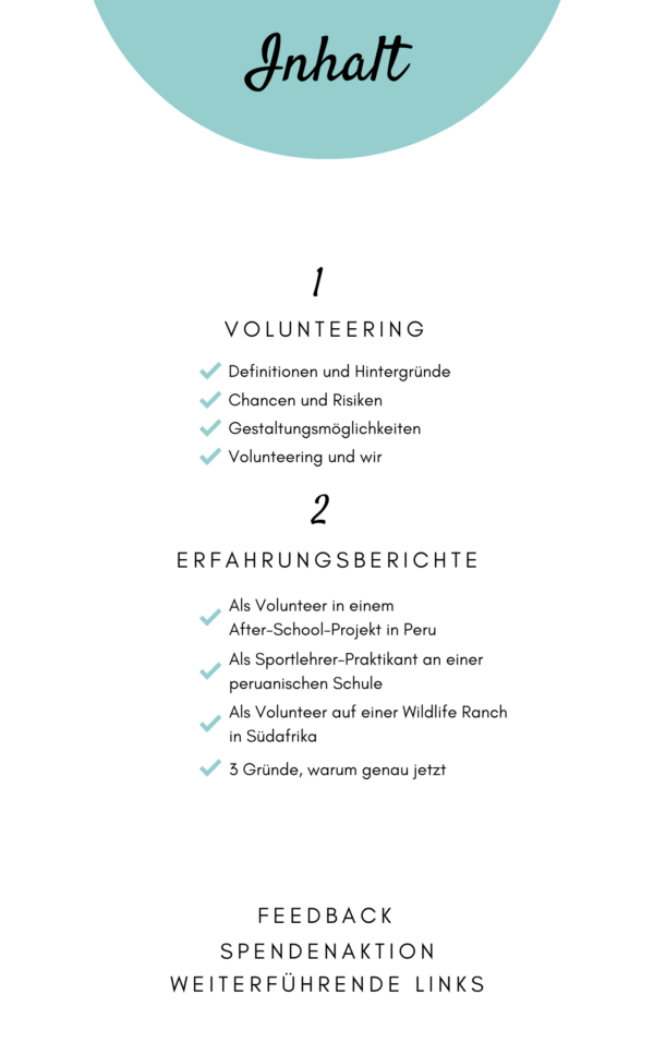 Volunteering Guide - Basic Inhalt