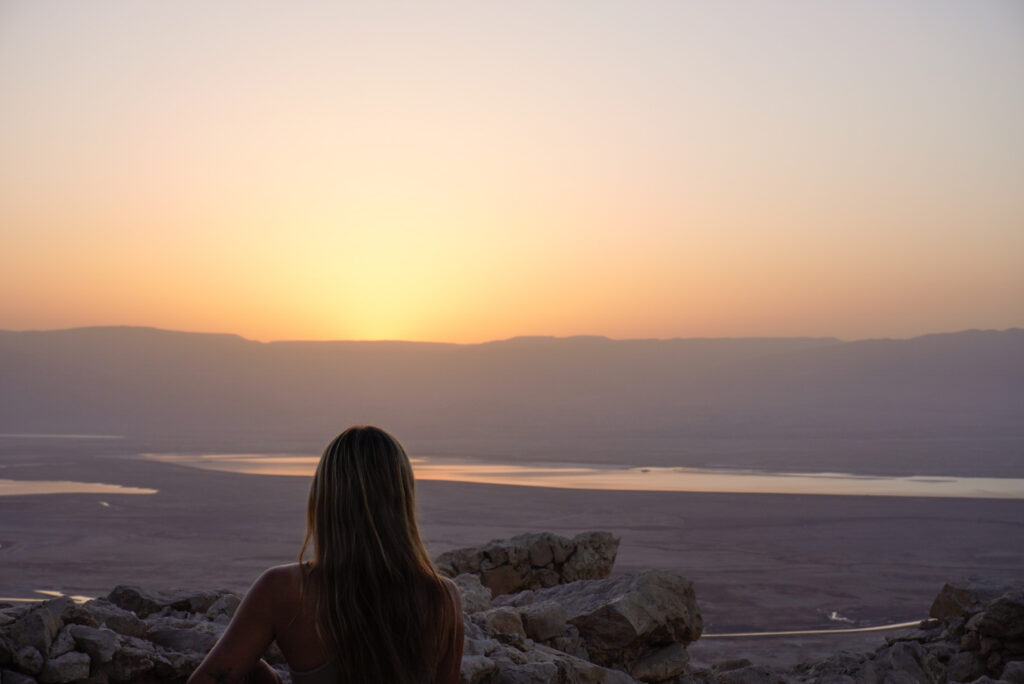 Von Masada in Israel kann man über das Tote Meer bis nach Jordanien blicken