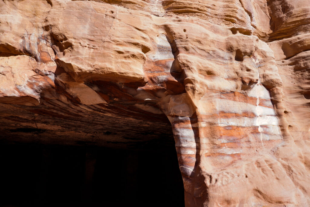 Beeindruckende Felsen in Petra Jordanien