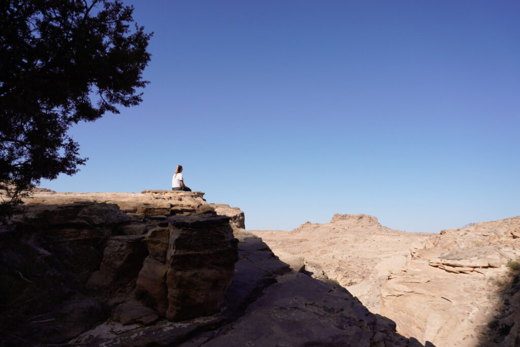 Blick über das Wadi Araba bei Petra Jordanien