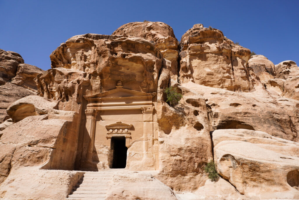 Little Petra ist der Hintereingang der Felsenstadt Petra Jordanien