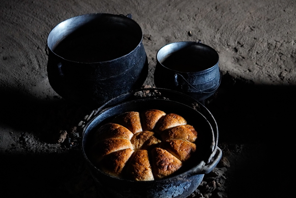 Bohobi Brot ist eine Spezialität in Lesotho