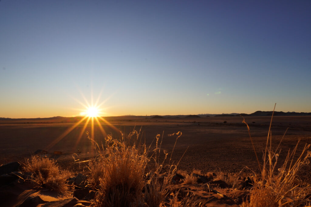 Sonnenuntergang auf einem Namibia Roadtrip