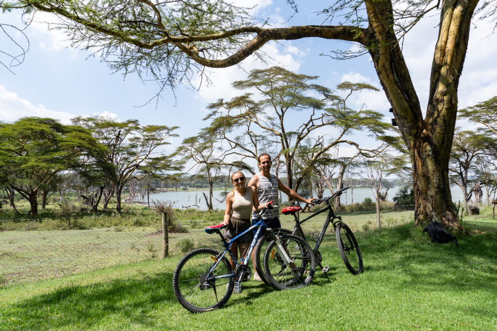 Fahrradtour am Lake Naivasha in Kenia