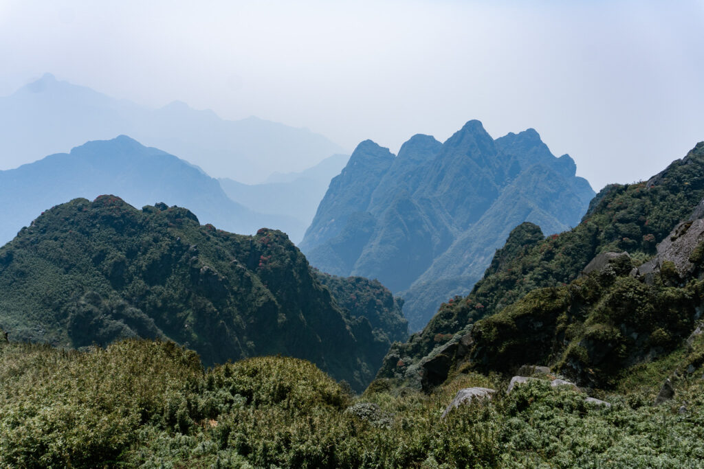 Gebirge rund um den Fansipan, den höchsten Berg in Vietnam