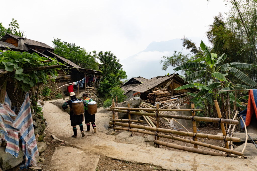 Dorfleben am Rande von Sapa in Vietnam