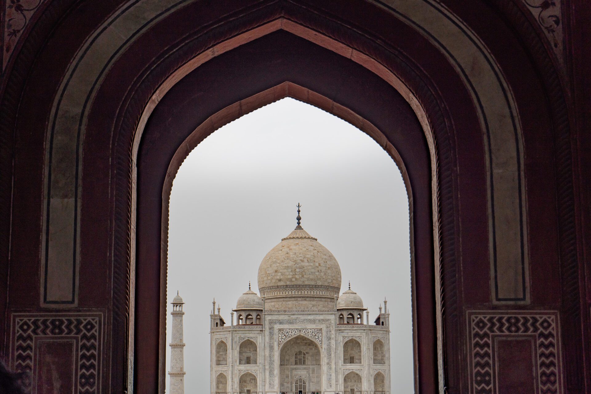 Indien Backpacking Reise: Taj Mahal in den Morgenstunden