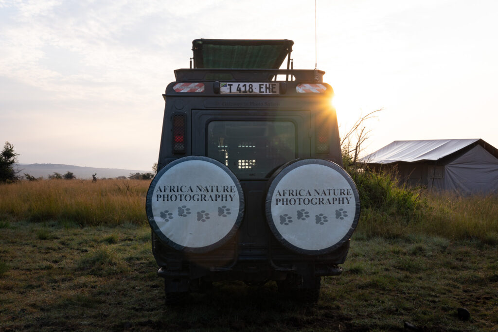 Jeep auf Serengeti Fotosafati