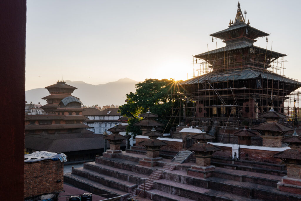 Blick auf den Durbar Platz in Kathmandu Nepal