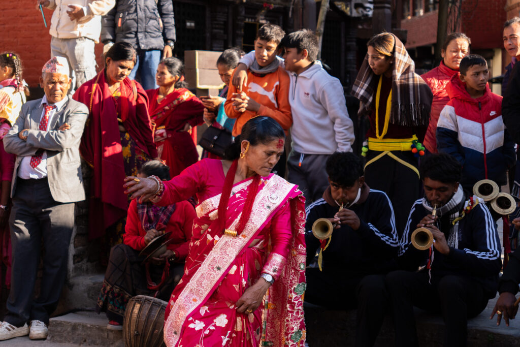 Feierlichkeiten in Bandipur in nepal