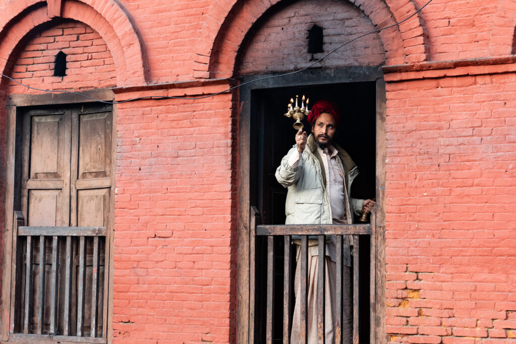 Sadhu am Pashupatinath Tempel in Kathmandu in Nepal