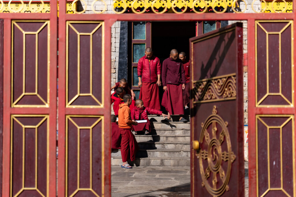 Schule in der Thupten Choeling Monastery in Junbesi