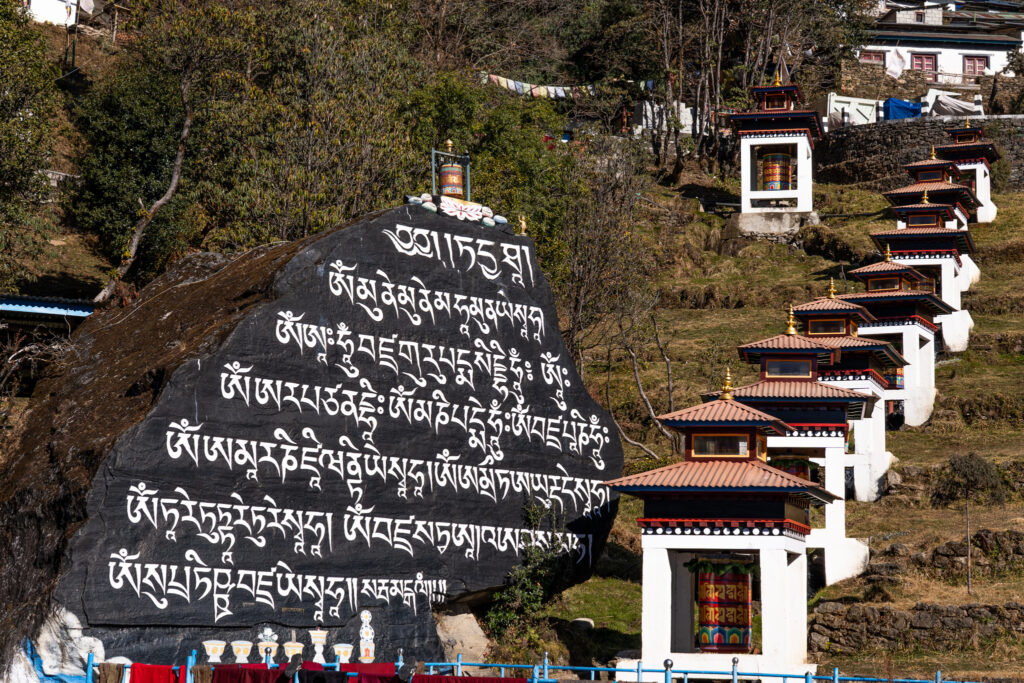 Buddhistisches Kloster auf Wanderung in Nepal