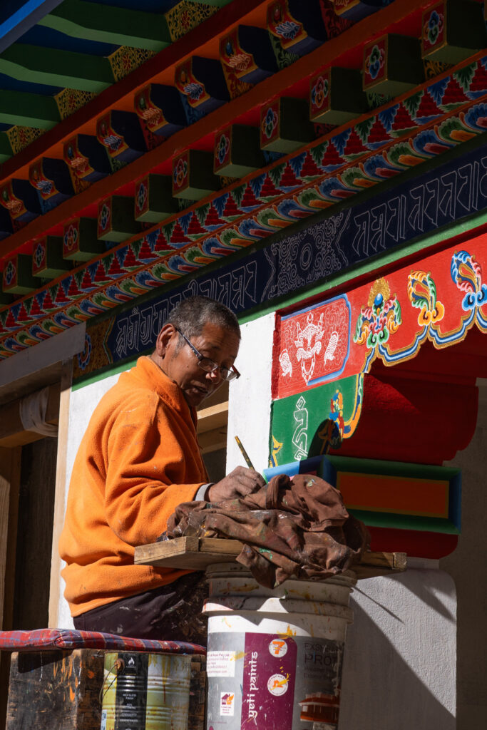 Malender Mönch in der Thupten Choeling Monastery