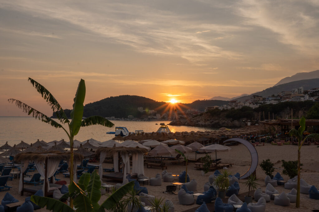 Sonnenuntergang in Himara