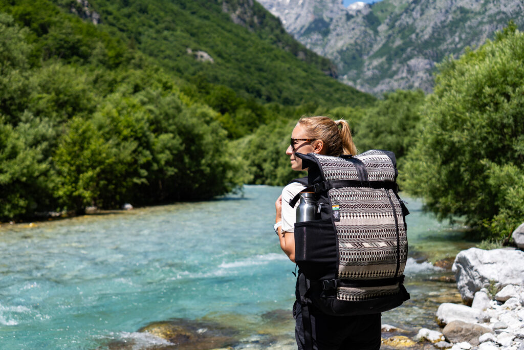 Valbona Fluss auf dem Peaks of the Balkans